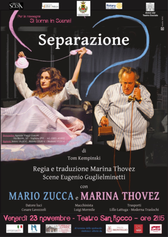 Spettacolo "Separazione" teatro San Rocco 